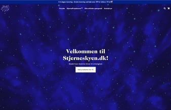 Stjerneskyen.dk - Dropshipping webshop med leverandør i EU med 2-4 dages leveringstid