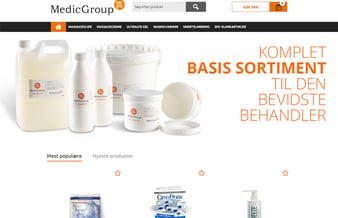 Webshop sælges - Massageolier, massagesalver, muskelvarmer mm