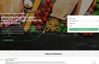To Affiliate websites indenfor måltidskasser & mad til døren - Omsat for +90.000 kr. de sidste 2,5 år