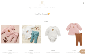 BabyCarlo.dk - Velfungerende webshop med unikt økologisk baby- og børnetøj - Omsætning 2021: 635.000 kr.