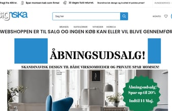 Hurtig møbel og interiør webshop som hurtigt kan ændres til dit behov