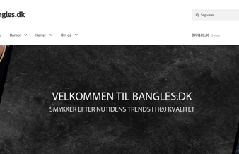 Køreklar webshop med salg af smykker