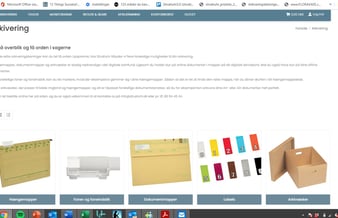 Nichewebshop med kontorforsyning