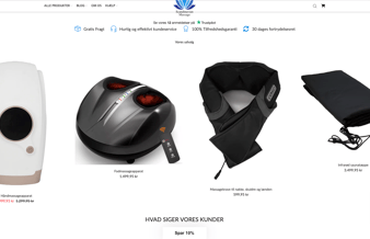 Dansk webshop med potentiale, salg af massageapparater 