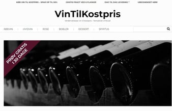 Velfungerende Vin webshop sælges