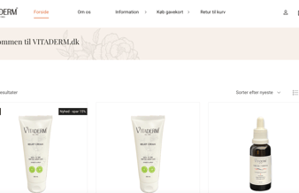 Webshop med varemærkeregistreret hudplejecreme inkl. varelager