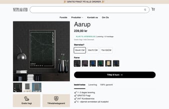 Plakat webshop med danske byer - DANSK DROPSHIP, START 2022 MED ET BRAG!
