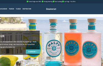 Gin webshop med stort potentiale og en omsætning på 315.000 kr.