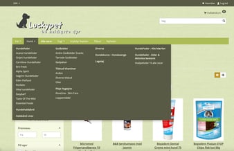 Luckypet.dk sælges - Webshop med salg af Dyrefoder og andre artikler - Omsætning: ca. 18000 kr. SHOPPEN ER LUKKET NED!
