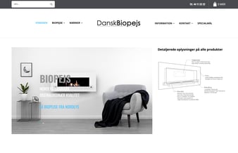 danskbiopejs.dk - Aktiv webshop med dropshipping biopejse