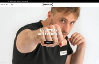 Webshop med træningstøj til mænd og stort kundekartotek. -  Omsætning er 2.760.000 DKK siden start.