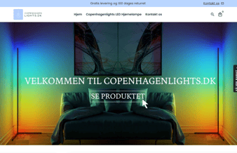CopenhagenLights.dk - Webshop med unik LED-lampe 