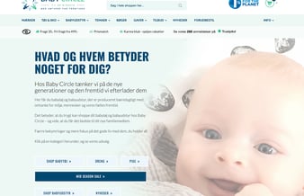Babycircle.dk - NY PRIS - Webshop til baby og småbørn med bæredygtigt fokus - 2021 omsætning: 1.118.000 kr.