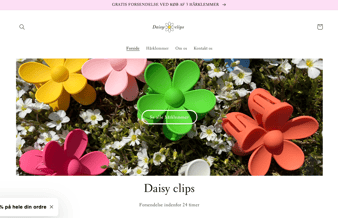 Daisyclips.dk - webshop med salg af hårklemmer