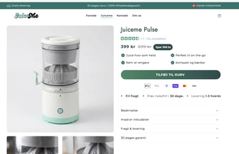 Køreklar webshop med stort potientale 