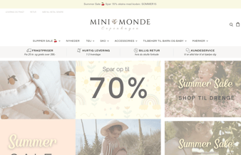 Børnetøjs webshop til salg med mange muligheder!