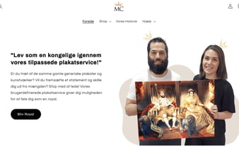 Webshop - Unik plakatvirksomhed - 335.000 kr i omsætning