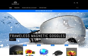 skigoggles.dk - Dropshipping webshop med salg af skibriller sælges