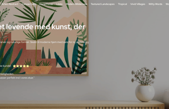 Attraktiv plakatwebshop med automatiseret lager 