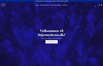 Stjerneskyen.dk - Dropshipping webshop med leverandør i EU med 2-4 dages leveringstid