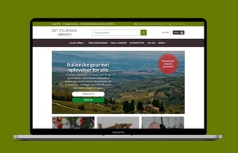 Madblog og webshop med organisk trafik(74%): 132.263 besøgende siden 1. jan. 2020 - med italienske specialiteter til salg