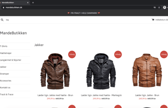 NYT DESIGN TJEK - MandeButikken.dk - Klargjort Dropship Webshop med herretøj