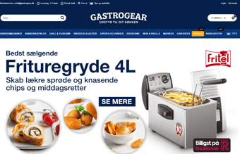 Webshop med salg af køkkenudstyr (NEDSAT)