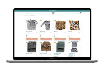 Baby og børnetøjs koncept - Online formidlingsplatform - Omsætning 50.000 kr på 5 måneder.