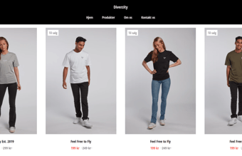 Diverzity - Tøjbrand til salg - inventar og varelager inkluderet