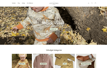 Webshop med børnetøj - dækningsgrad på cirka 50 %