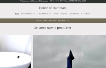 Ny pris - Veletableret webshop med stort lager af hammamhåndklæder