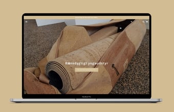 Køreklar dropshipping eller engros webshop med bæredygtigt yogaudstyr