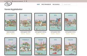 Byplakat-brand inkl. 2 webshops og lager sælges