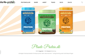 Veletableret webshop med salg af Veganske Protein- og Sportsprodukter
