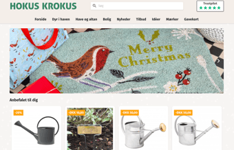 Etableret webshop med have- og boligartikler