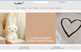 Webshop med bolig interiør til salg - knap 6000 følgere på Instagram