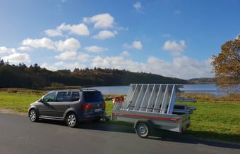 ((NY PRIS)) HandyStillads.dk - Nem udlejnings koncept (Stillads trailer) med aftaler klar.