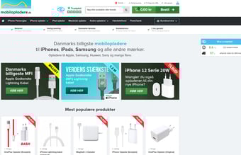 Webshop med mobil tilbehør organisk salg og 458.740 kr. i omsætning