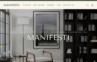 Unik Plakat-webshop med leverandør som pakker og sender.