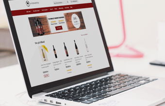Webshop med handel af vin - dropshipping - har omsætning