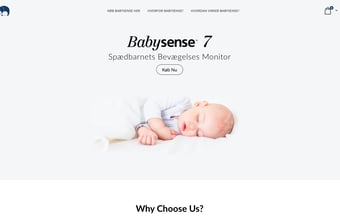 Webshop med salg af markedets bedste baby vejrtrækningsalarmer