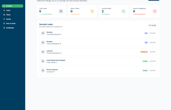 Leadværktøj til håndværkere og servicefolk. Klar til launch, fuld af automatik og med stor skalérbarhed.