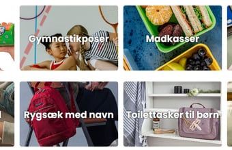 Webshop med salg af juleartikler og broderede og navnepåsatte artikler til baby og børn