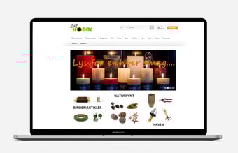 Webshop med brugskunst og hobbyartikler - Omsætning 140.000 kr. i 2020