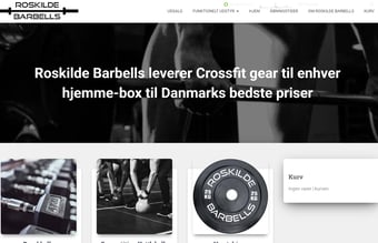 www.roskildebarbells.dk webshop med vækstpotentiale