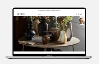 Køreklar dropshipping webshop med salg af møbler og boliginteriør