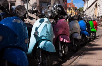 Nye El-Scootere. Til udlejning, guidede ture, events mv.