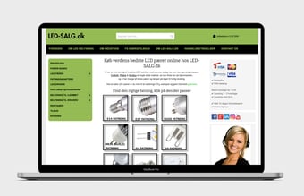 LED webshop med attraktivt domæne navn + 2 ekstra webshops