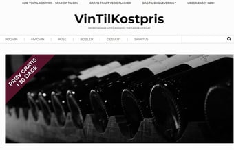 Velfungerende Vin webshop sælges