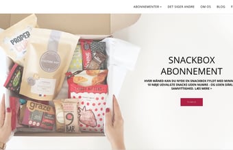 Populær virksomhed med salg af snacks på abonnement - 200 abonnenter på sine allerførste måneder 